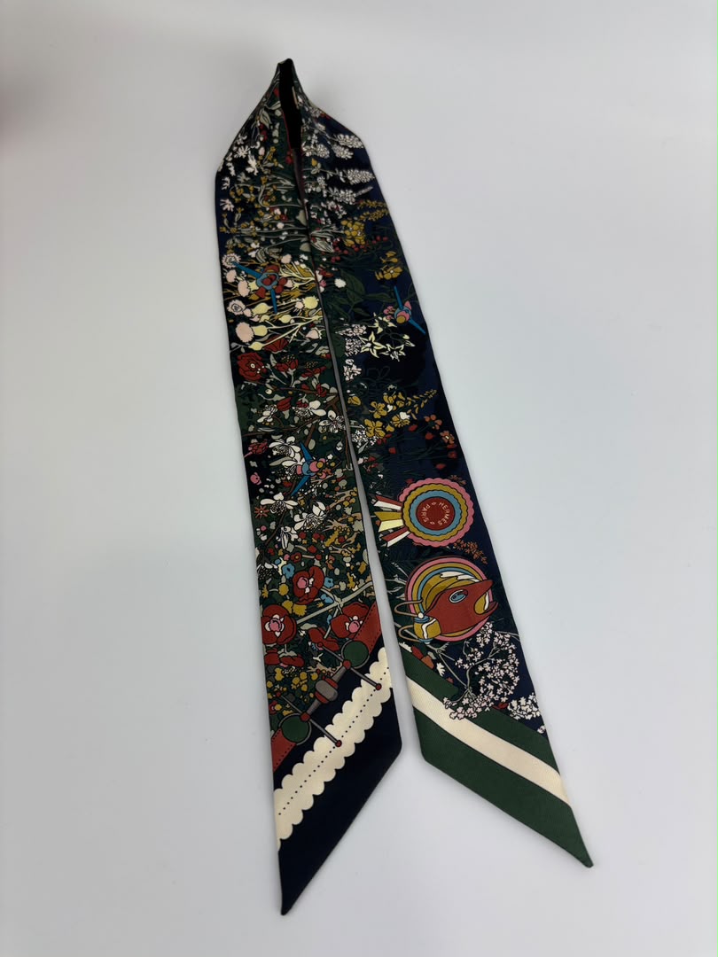"Pony Pit Stop" Twilly Scarf