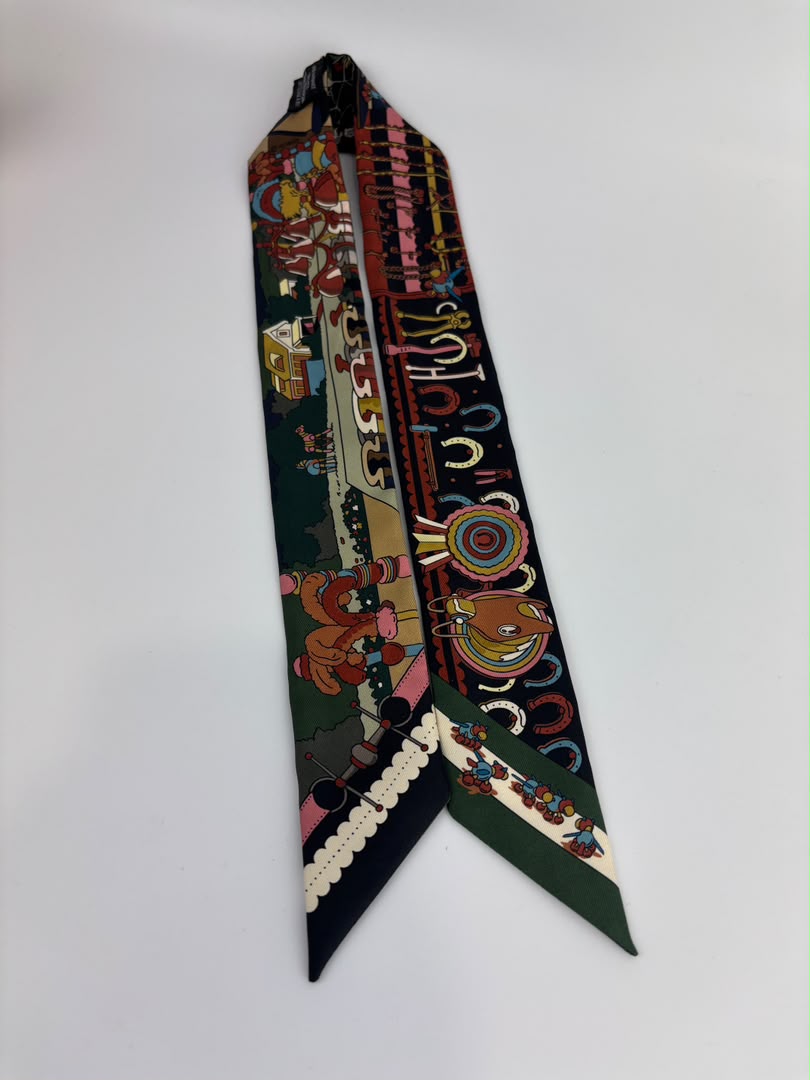 "Pony Pit Stop" Twilly Scarf