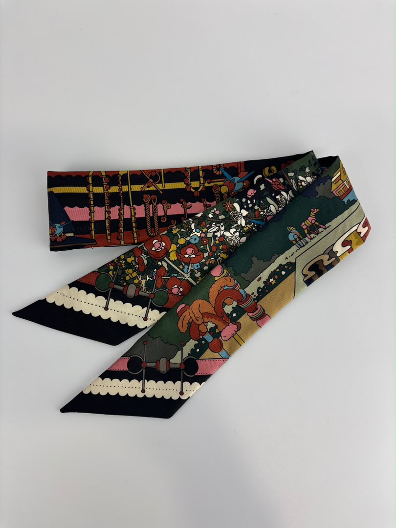 "Pony Pit Stop" Twilly Scarf