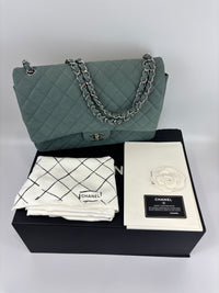 Maxi Jumbo Suede Caviar Teal SHW