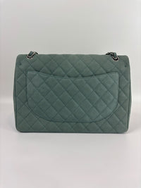 Maxi Jumbo Suede Caviar Teal SHW
