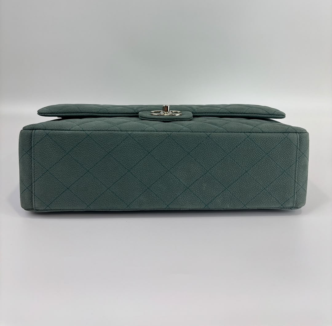 Maxi Jumbo Suede Caviar Teal SHW