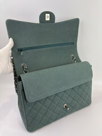 Maxi Jumbo Suede Caviar Teal SHW