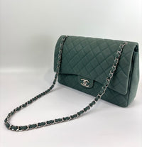 Maxi Jumbo Suede Caviar Teal SHW