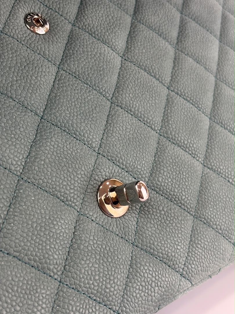Maxi Jumbo Suede Caviar Teal SHW
