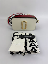 Snapshot Crossbody Bag in Red / White / Black