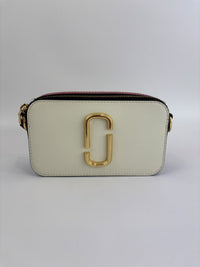 Snapshot Crossbody Bag in Red / White / Black