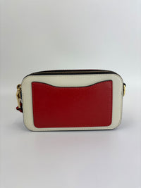 Snapshot Crossbody Bag in Red / White / Black