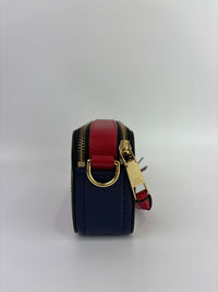 Snapshot Crossbody Bag in Red / White / Black