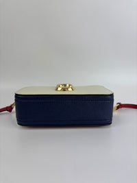 Snapshot Crossbody Bag in Red / White / Black