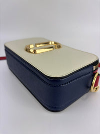 Snapshot Crossbody Bag in Red / White / Black