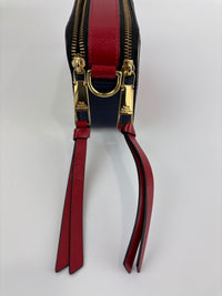 Snapshot Crossbody Bag in Red / White / Black