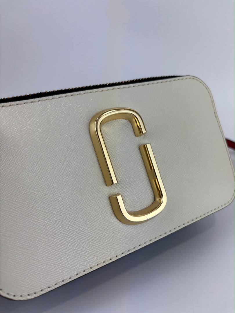 Snapshot Crossbody Bag in Red / White / Black