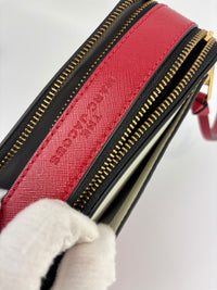 Snapshot Crossbody Bag in Red / White / Black