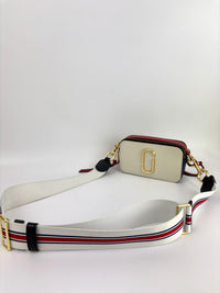 Snapshot Crossbody Bag in Red / White / Black
