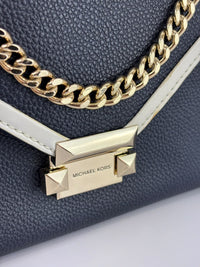 Whitney Large Leather Convertible Shoulder Bag GHW