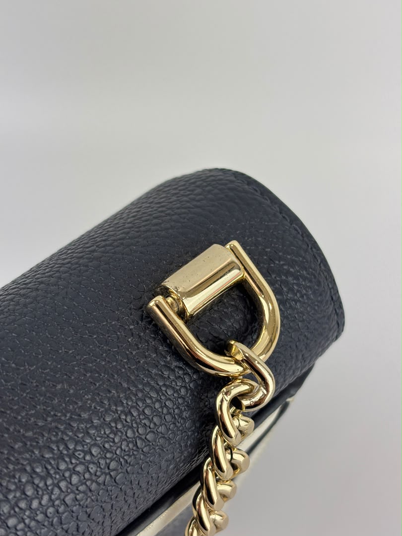 Whitney Large Leather Convertible Shoulder Bag GHW