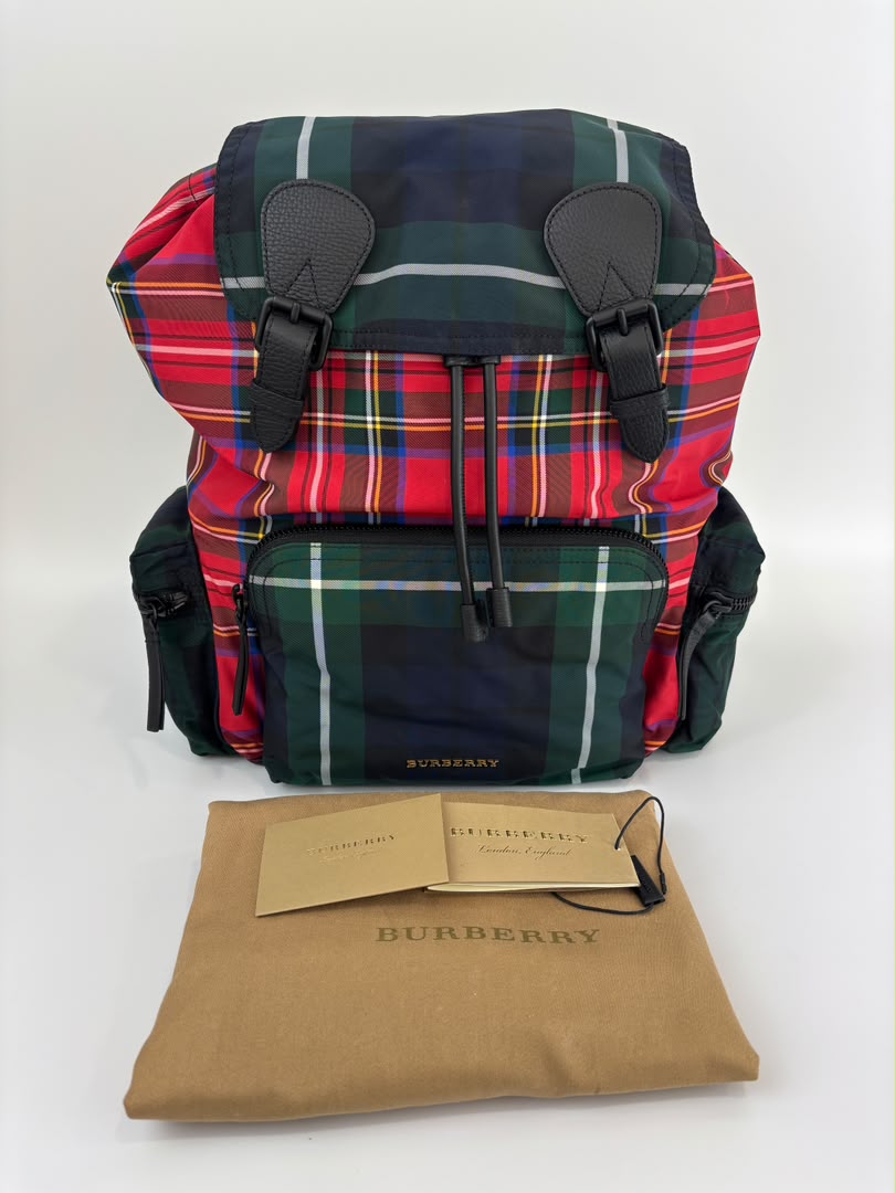 Tartan Patchwork Rucksack Backpack