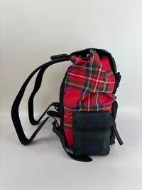 Tartan Patchwork Rucksack Backpack