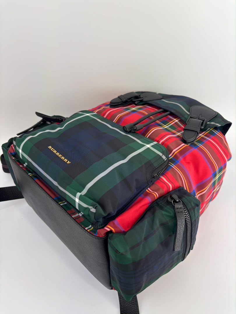 Tartan Patchwork Rucksack Backpack