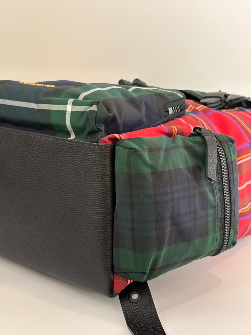 Tartan Patchwork Rucksack Backpack
