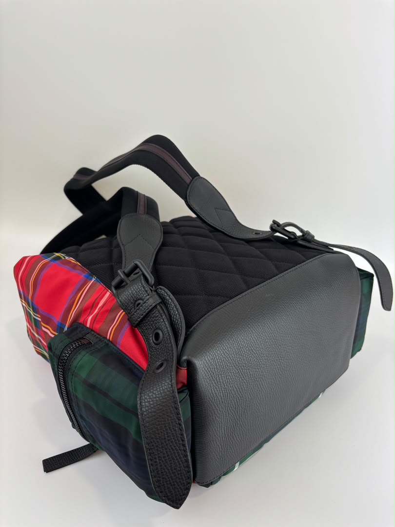 Tartan Patchwork Rucksack Backpack