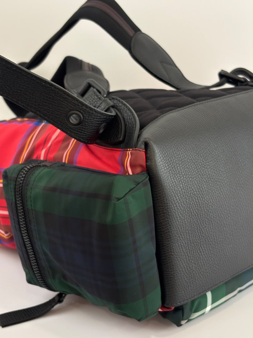 Tartan Patchwork Rucksack Backpack