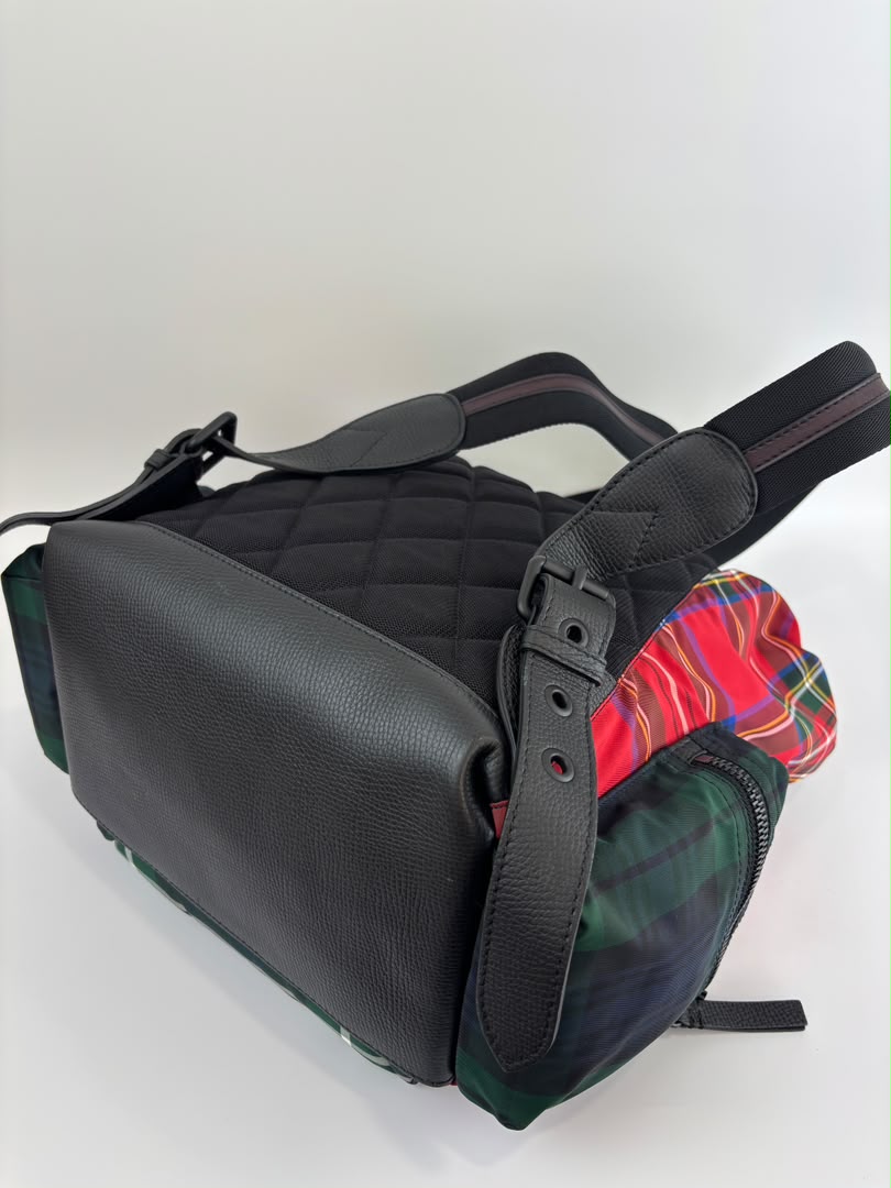Tartan Patchwork Rucksack Backpack