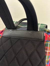 Tartan Patchwork Rucksack Backpack