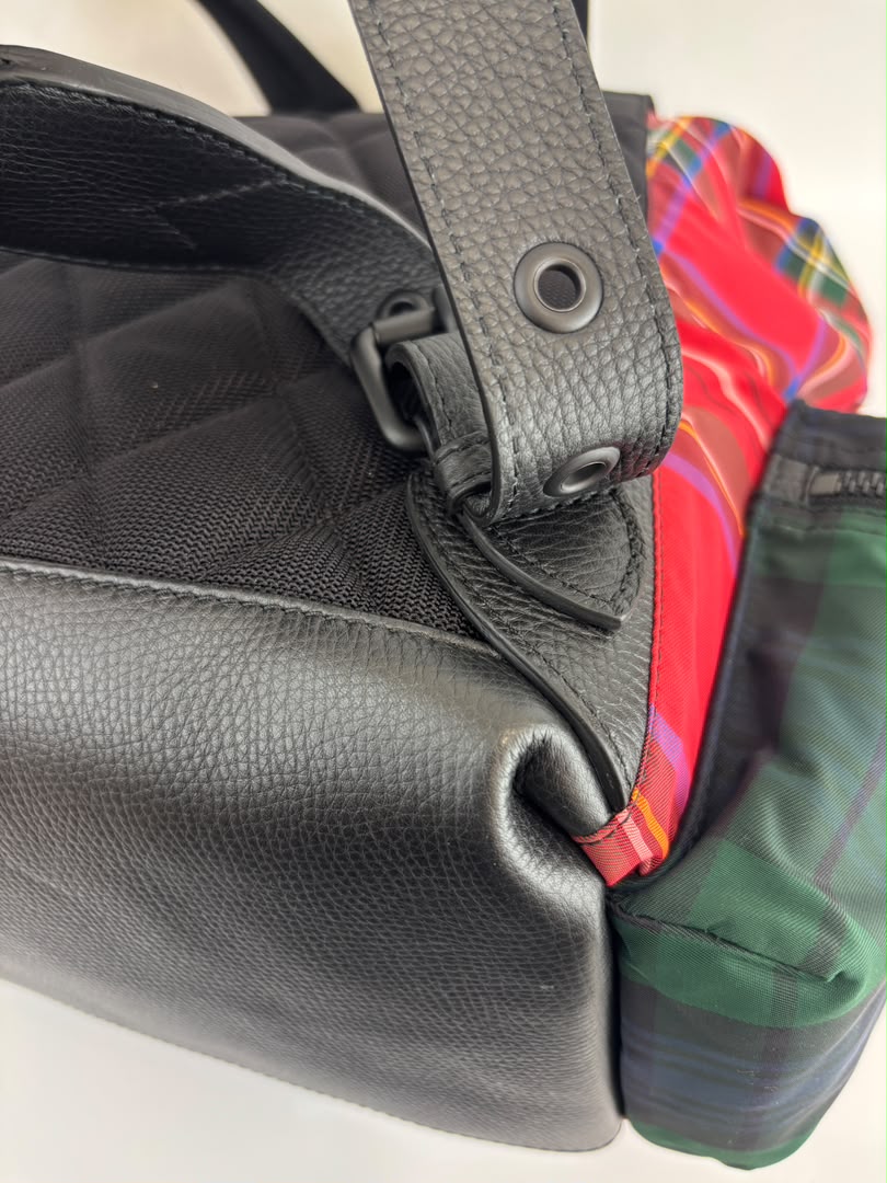 Tartan Patchwork Rucksack Backpack