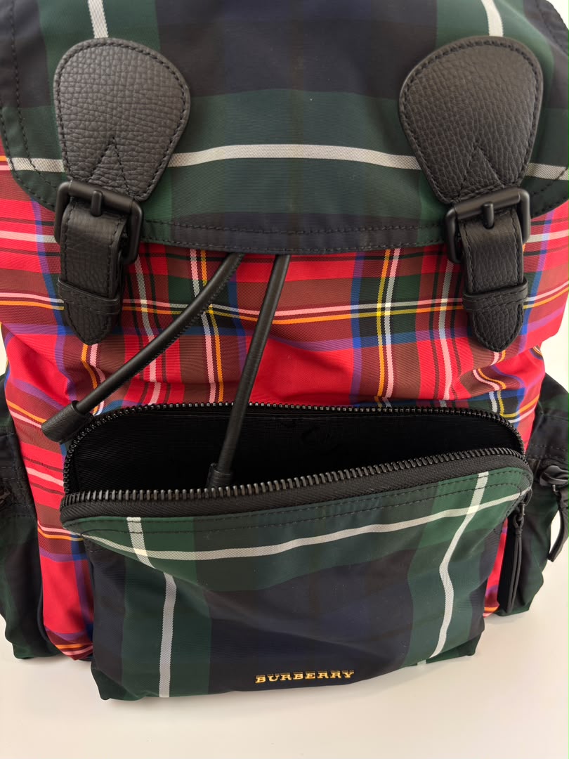 Tartan Patchwork Rucksack Backpack