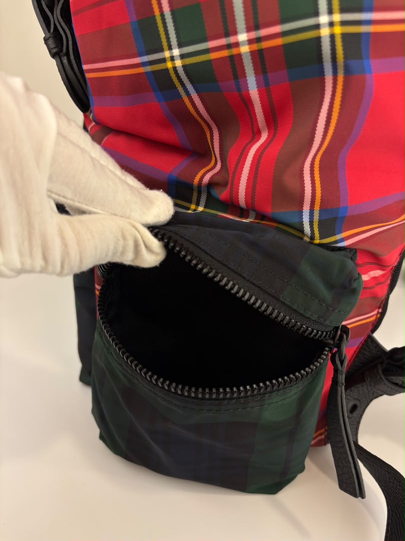 Tartan Patchwork Rucksack Backpack
