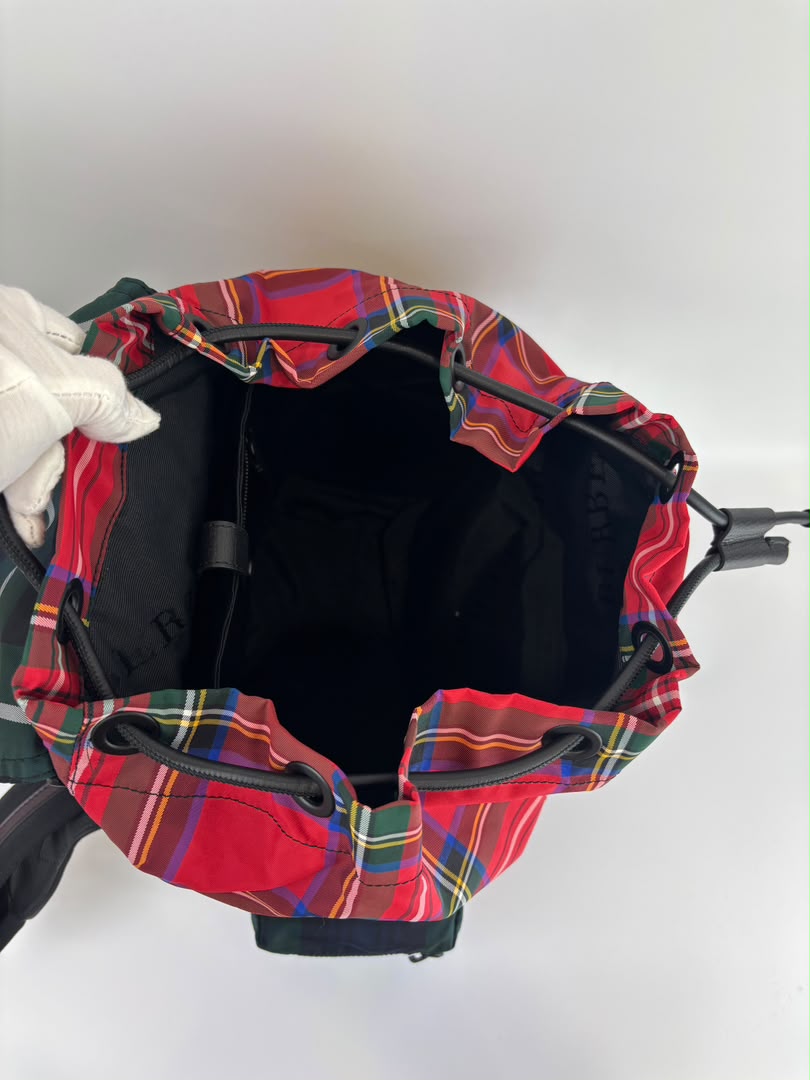 Tartan Patchwork Rucksack Backpack