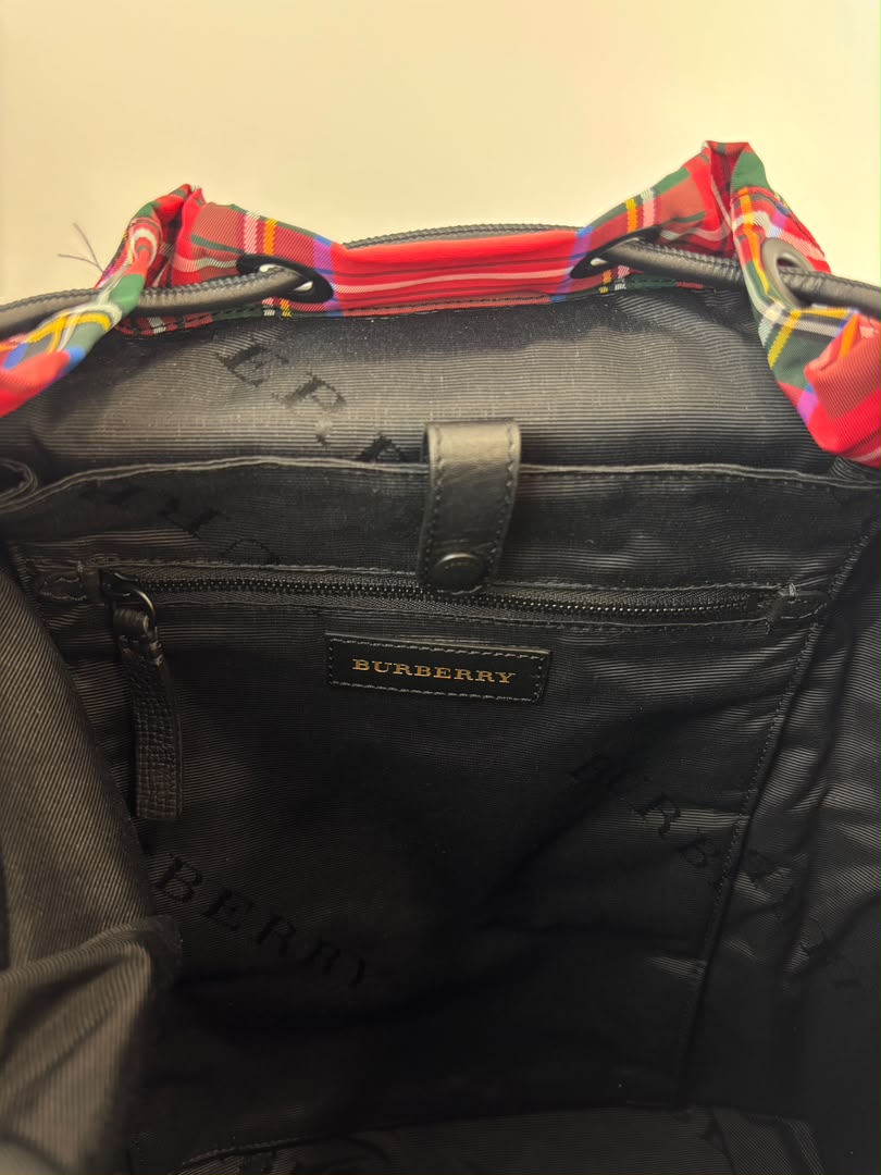 Tartan Patchwork Rucksack Backpack