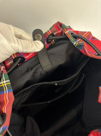 Tartan Patchwork Rucksack Backpack