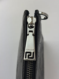 Barocco Black Calf Leather Clutch
