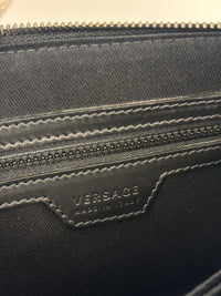 Barocco Black Calf Leather Clutch