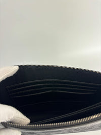 Barocco Black Calf Leather Clutch