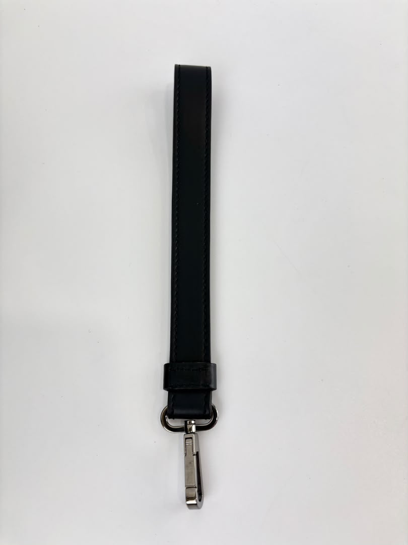 Barocco Black Calf Leather Clutch