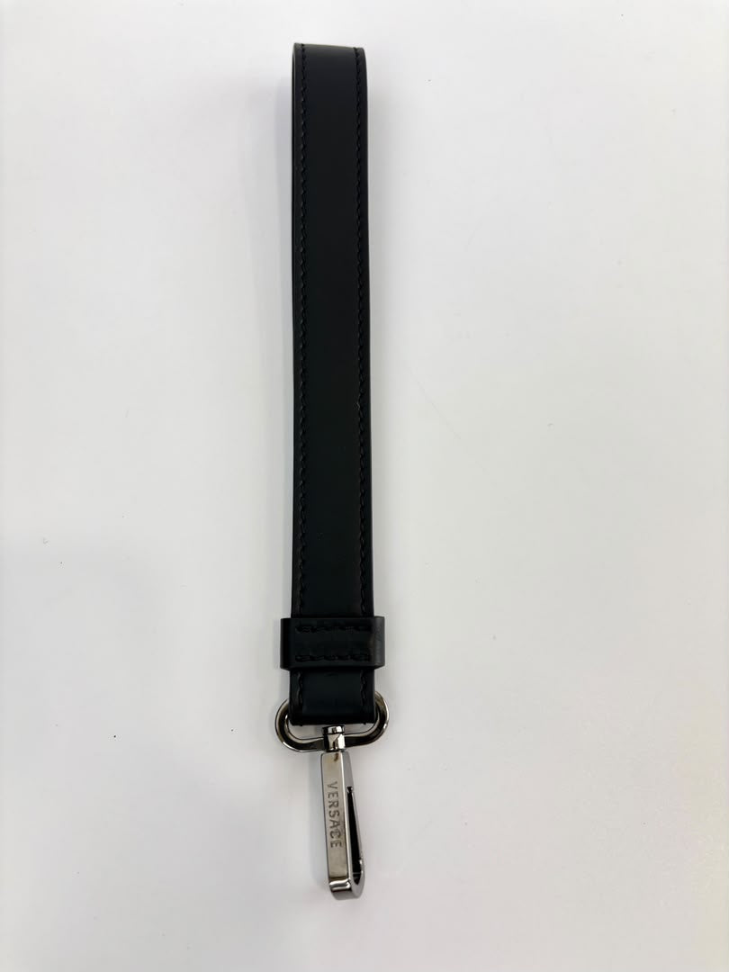 Barocco Black Calf Leather Clutch