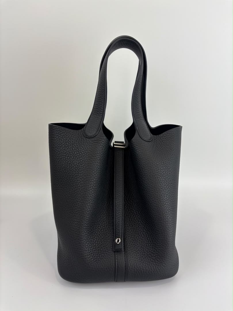 Picotin 22 Black Taurillon Clémence PHW