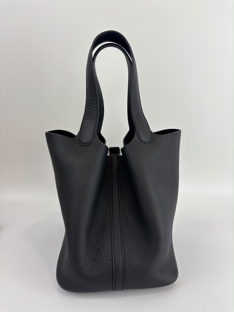 Picotin 22 Black Taurillon Clémence PHW
