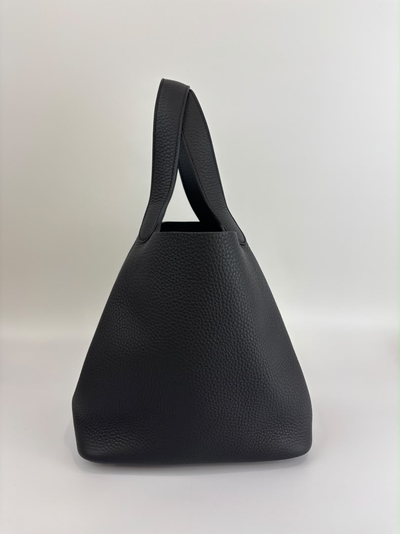 Picotin 22 Black Taurillon Clémence PHW