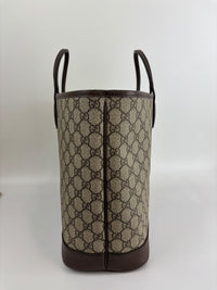 Medium Ophidia GG Supreme Monogram Tote Beige Ebony