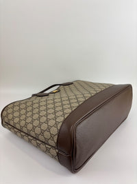 Medium Ophidia GG Supreme Monogram Tote Beige Ebony