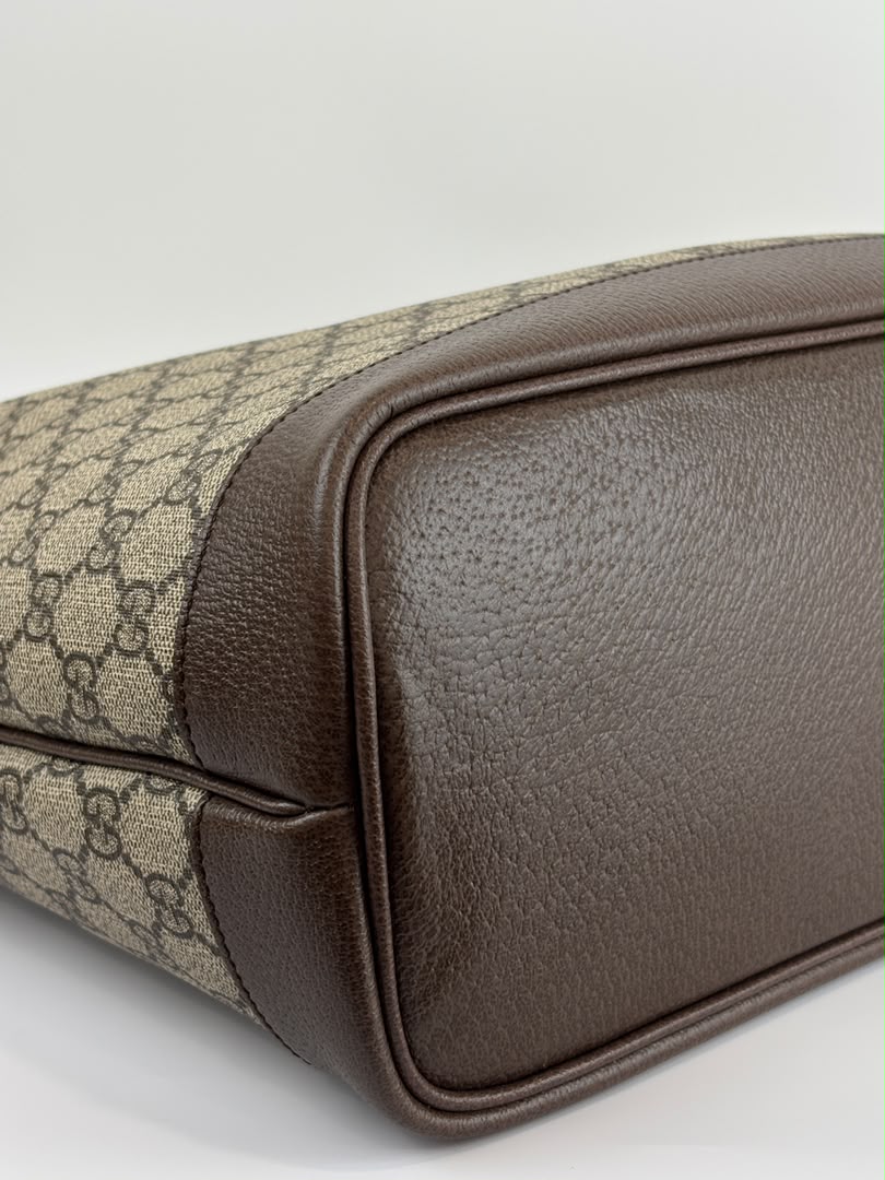 Medium Ophidia GG Supreme Monogram Tote Beige Ebony