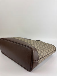 Medium Ophidia GG Supreme Monogram Tote Beige Ebony