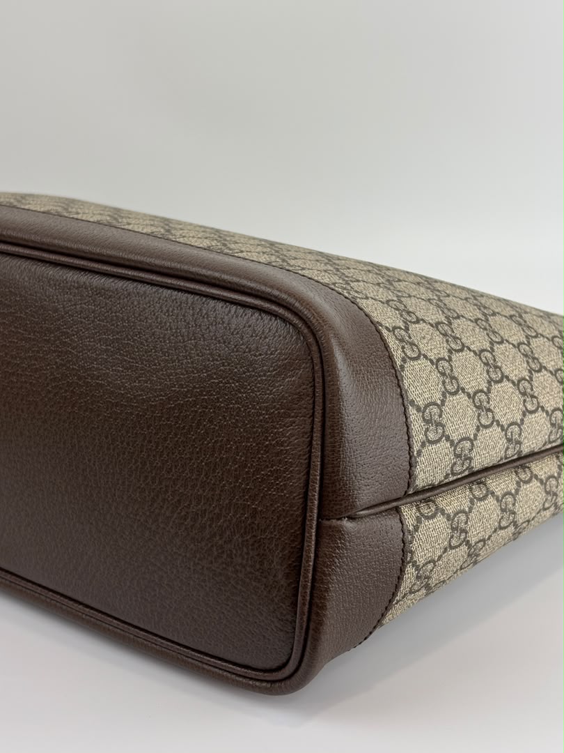 Medium Ophidia GG Supreme Monogram Tote Beige Ebony