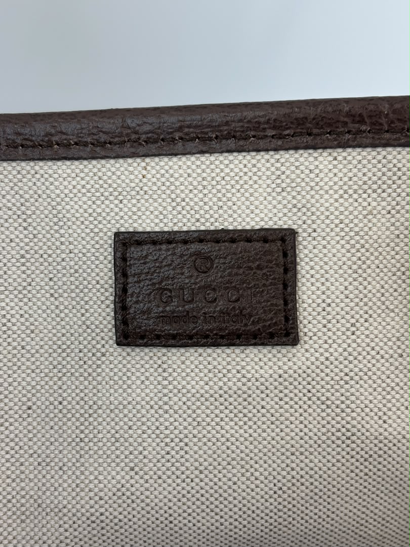 Medium Ophidia GG Supreme Monogram Tote Beige Ebony