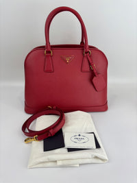 BN2558 Fuoco Saffiano Lux Promenade Bag